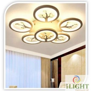 Đèn mâm mica led tán cây D600