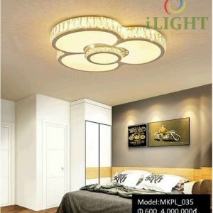 Đèn mâm Led ốp trần hình ba cánh hoa