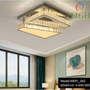 Đèn mâm Led ốp trần hình thang đối xứng